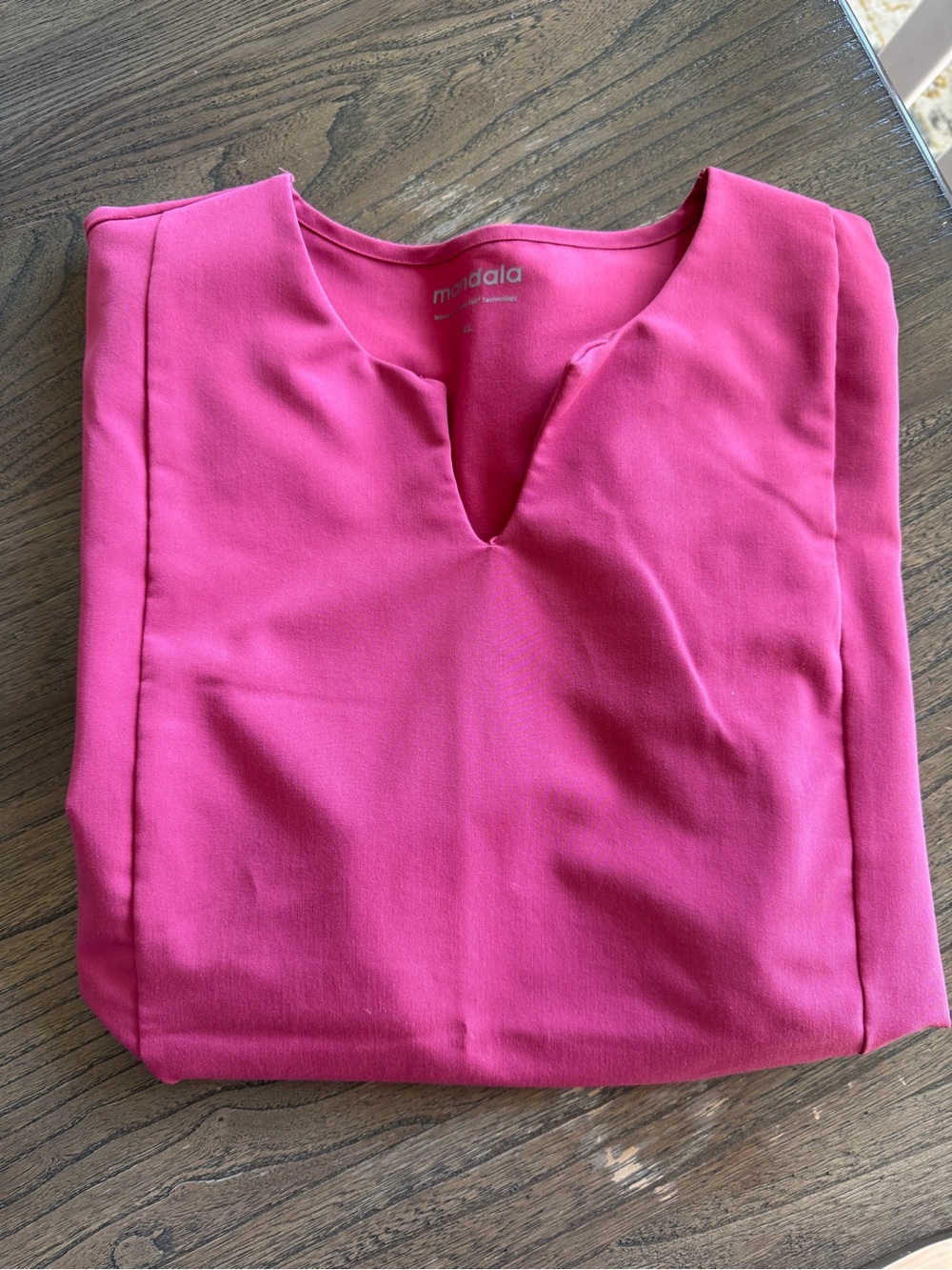 Mandala Women's Pink Scrub Set